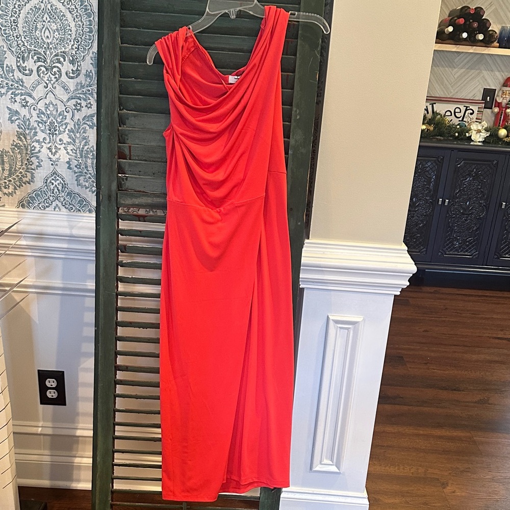 Old Navy One Shoulder Red Dress